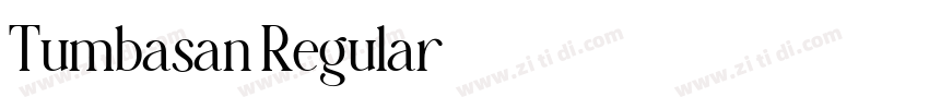 Tumbasan Regular字体转换